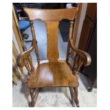 Late 19th Century Oak Rocking Chair