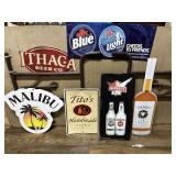 Tin Beer / Alcohol Advertising Signs