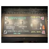 Happy Hour Blackboard Sign