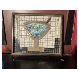 Mosaic Martini Glass Art