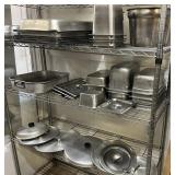 Assorted Stainless Pans-Lids & More