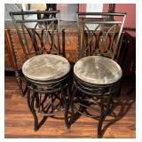 2- High Top Swivel Bar Stools