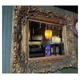 Gold Framed Ornate Mirror