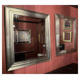 2- Framed Wall Mirrors