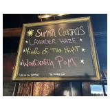 Framed Summer Cocktails Sign