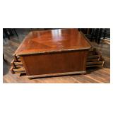 Multi Drawer Wooden Occasional Coffee Table