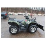 2010 Polaris Sportsman ATV w/plow 2010 Polaris Sportsman ATV w/plow