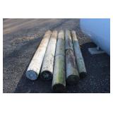 5 wood fence posts 5 wood fence posts