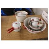 Lot of Enamelware Lot of Enamelware