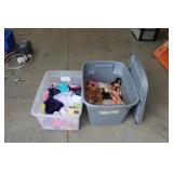 2 totes of Barbies & Barbie clothes 2 totes of Barbies & Barbie clothes