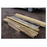 (12) Wooden Treaded Posts (12) Wooden Treaded Posts