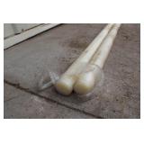 (2) Pieces of Plastic Rod Material (2) Pieces of Plastic Rod Material