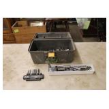 Plastic Toolbox w/ Misc Sockets Plastic Toolbox w/ Misc Sockets
