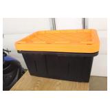 2 new plastic storage bins w/lids 2 new plastic storage bins w/lids