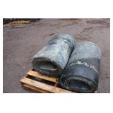 (2) Rolls of Rubber Belting (2) Rolls of Rubber Belting