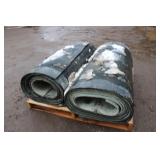 (2) Rolls of Rubber Belting (2) Rolls of Rubber Belting