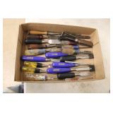 Flat of wood chisels Flat of wood chisels