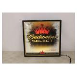 Budweiser Select Light Up Sign Budweiser Select Light Up Sign