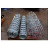 3 rolls of woven fence wire 3 rolls of woven fence wire