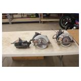 (2) 7 1/4' Skil Saws & Skil Belt Sander (2) 7 1/4' Skil Saws & Skil Belt Sander