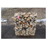 Pallet of split firewood Pallet of split firewood