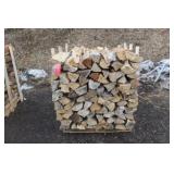 Pallet of split firewood Pallet of split firewood
