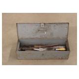 Metal Toolbox w/ Files & Knives Metal Toolbox w/ Files & Knives
