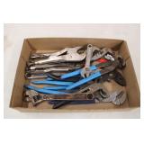 Channel locks, vice grips & Cresent wrenches Channel locks, vice grips & Cresent wrenches
