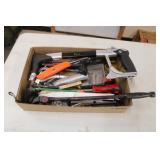 Flat of misc. tools Flat of misc. tools
