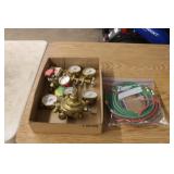 Flat of torch hoses & gages Flat of torch hoses & gages