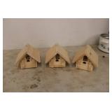 (3) Bird Houses (3) Bird Houses