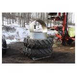 Set of clamp on tractor duals Set of clamp on tractor duals