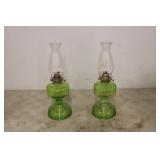 (2) Oil Lamps (2) Oil Lamps