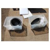 (2) 17' oval drop in vanity sinks (2) 17' oval drop in vanity sinks