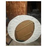 Round card table