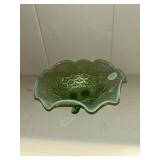 Opalescent footed bowl