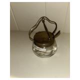 Jelly jar, and spoon from England