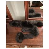 Fur collar and gloves