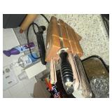 Knife block with knives and electric knife