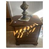 Three drawer end table