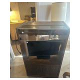 Entertainment center with VHS and turntable