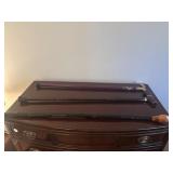 Wooden Cane and several metal canes