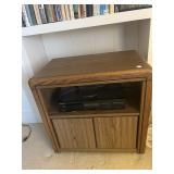 Small TV stand and pioneer CD player