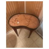 Small kidney shaped table