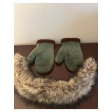 Mittens & Fur Collar