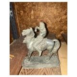 Brass Indian with broken arm