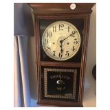 Ridgeway regulator key wind wall clock
