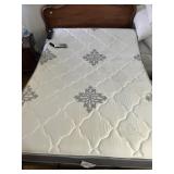 Remote control adjustable bed with base mattress