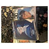 Sewing basket, Look Magazines, Record Album