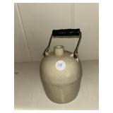Crock moonshine jug